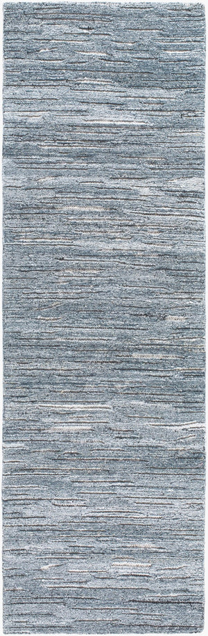 Surya Calgary Eco-friendly Hand Tufted 2' X 3' Rug - Luxurious Comfort, Modern Style & Durability Dark Blue Recycled Pet Yarn Cgr2308-268