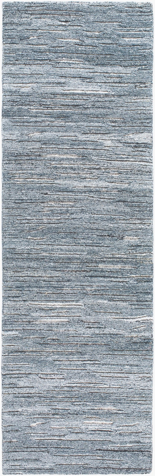 Surya Calgary Eco-friendly Hand Tufted 2' X 3' Rug - Luxurious Comfort, Modern Style & Durability Dark Blue Recycled Pet Yarn Cgr2308-268