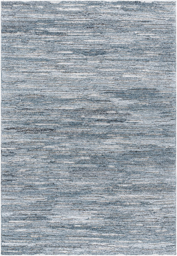 Surya Calgary Eco-friendly Hand Tufted 2' X 3' Rug - Luxurious Comfort, Modern Style & Durability Dark Blue Recycled Pet Yarn Cgr2308-23