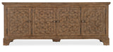 Americana Entertainment Credenza 7050-55498-85 Brown Americana Collection 7050-55498-85 Hooker Furniture