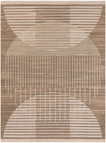 Nourison Astra Machine Washable ASW03 Machine Made Power-loomed Borderless Design Indoor Only Mid-Century Modern Scandinavian Rug Latte, Latte 100% Polyester 99446988553