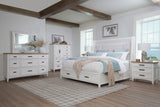 Parker House Americana Modern Bedroom 9 Drawer Dresser and Mirror Cotton Poplar Solids / Birch Veneers BAME-2131-2