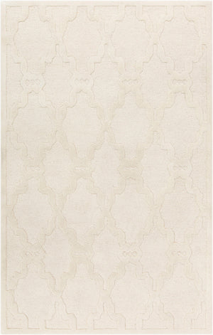 Surya Chandler Handmade 3'3" X 5'3" Wool Rug - Eye-catching Global Style With Unique High/Low Design Off,White Wool Cha4000-3353