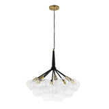 Safavieh Novellia 8Lt 26 Inch Chandelier Multi Metal / Pu Leather CHA4036A