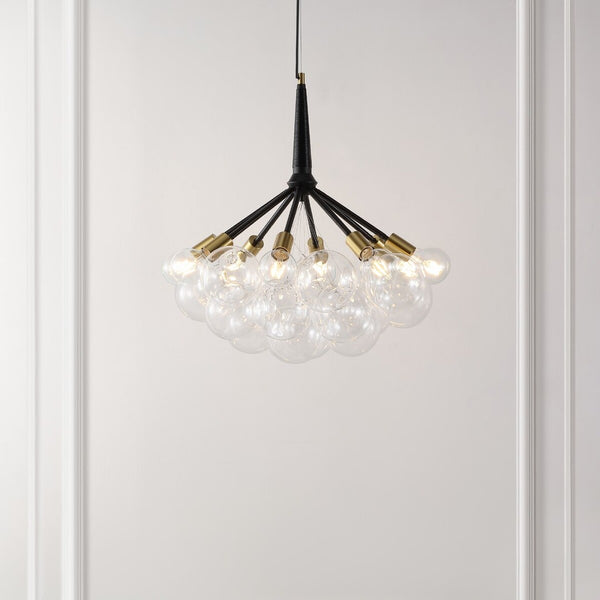 Safavieh Novellia 8Lt 26 Inch Chandelier Multi Metal / Pu Leather CHA4036A