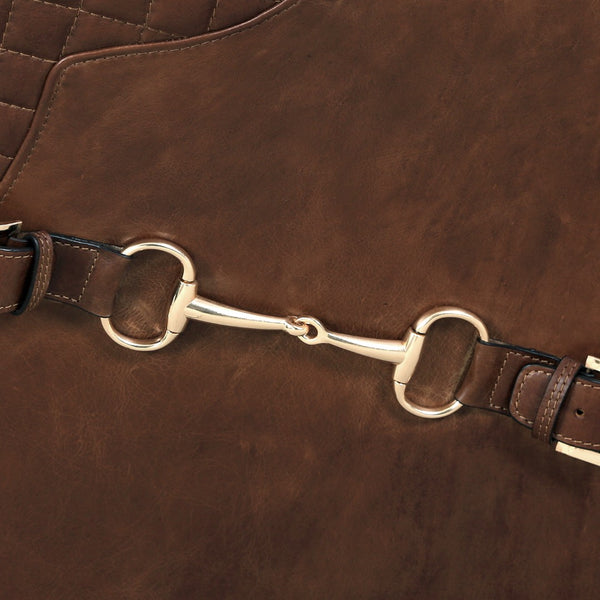 Pasargad Home Vicenza Brown Leather Wing Chair - Classic Elegance & Comfort for Every Space