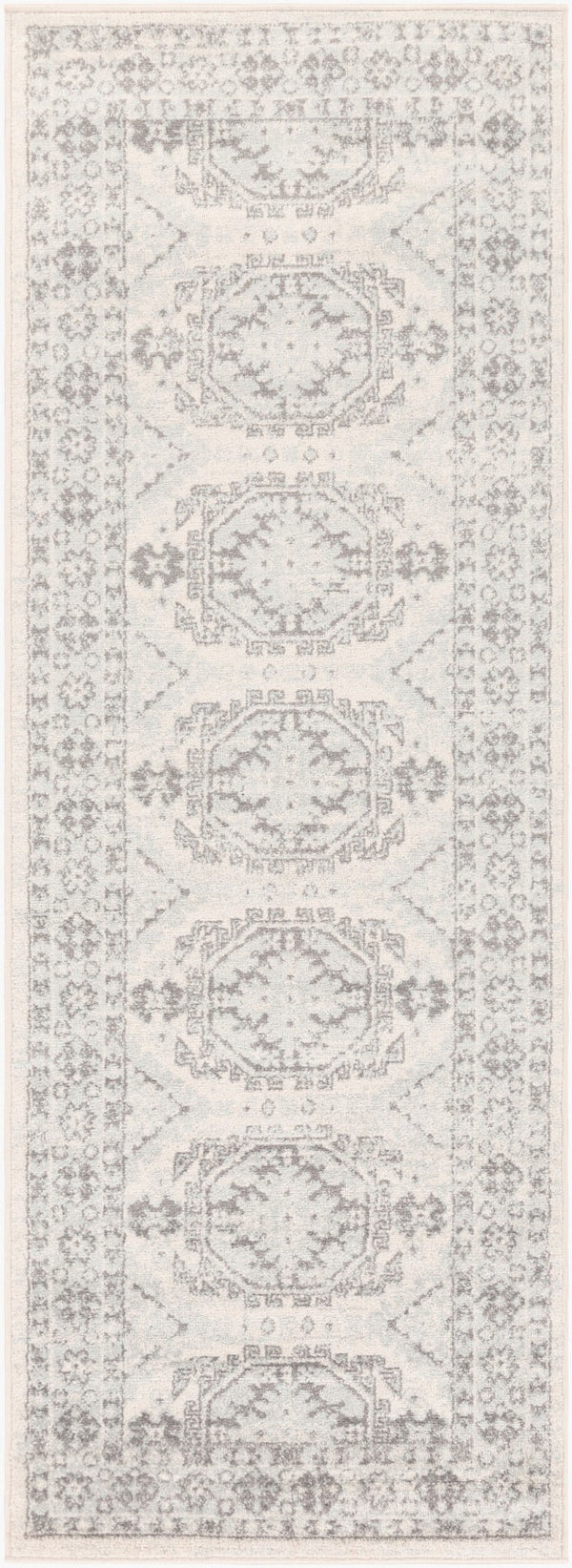 Livabliss Chester Global Pattern Polypropylene Runner Rug for Hallways and Entryways Seafoam, Charco 2'7" x 7'3" CHE2309-2773