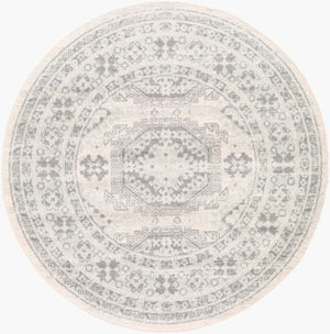 Livabliss Chester Global Pattern Polypropylene Runner Rug for Hallways and Entryways Seafoam, Charco 5'3" x 5'3" CHE2309-53RD