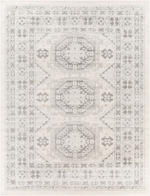 Livabliss Chester Global Pattern Polypropylene Runner Rug for Hallways and Entryways Seafoam, Charco 7'10" x 10'2" CHE2309-710103