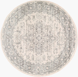 Livabliss Chester Traditional Pattern Runner Rug Turkey Woven Polypropylene Hallway Entryway Seafoam, Charco 5'3" x 5'3" CHE2312-53RD