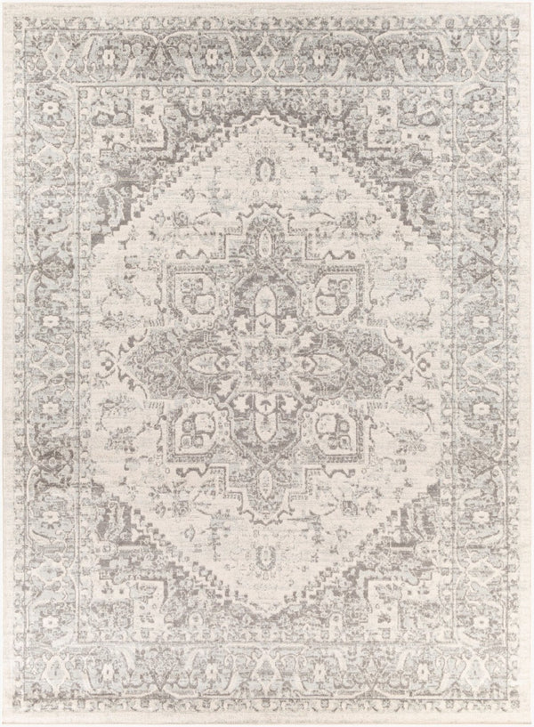 Livabliss Chester Traditional Pattern Runner Rug Turkey Woven Polypropylene Hallway Entryway Seafoam, Charco 7'10" x 10'2" CHE2312-710103