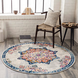 Chester CHE-2317 7'10" x 7'10" Machine Woven Rug CHE2317-710RD Livabliss Surya