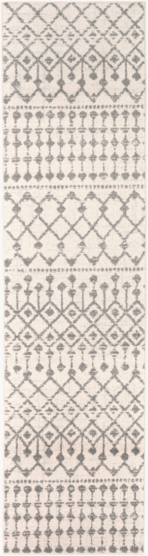 Livabliss Chester Global Pattern Polypropylene Runner Rug Woven in Turkey for Hallways Charcoal, Light 2'7" x 10' CHE2319-2710