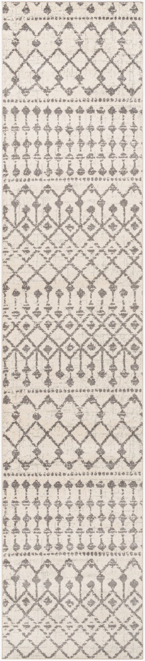 Livabliss Chester Global Pattern Polypropylene Runner Rug Woven in Turkey for Hallways Charcoal, Light 2'7" x 12' CHE2319-2712