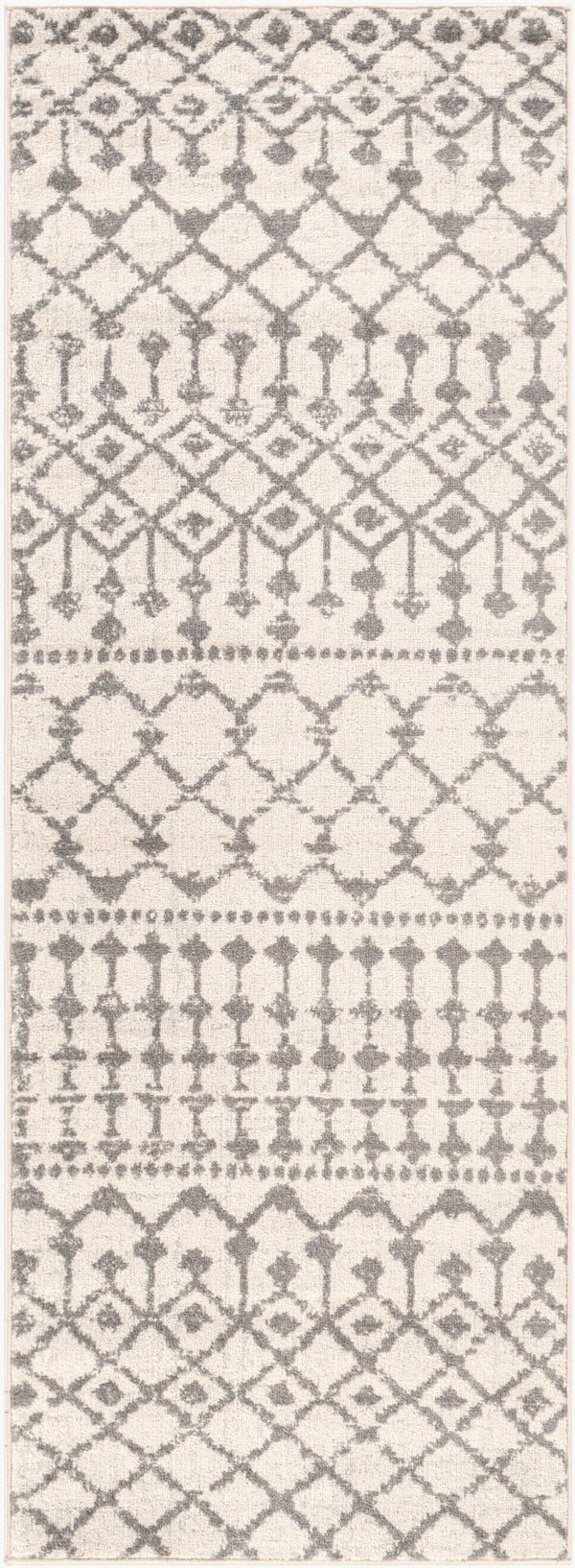 Livabliss Chester Global Pattern Polypropylene Runner Rug Woven in Turkey for Hallways Charcoal, Light 2'7" x 7'3" CHE2319-2773