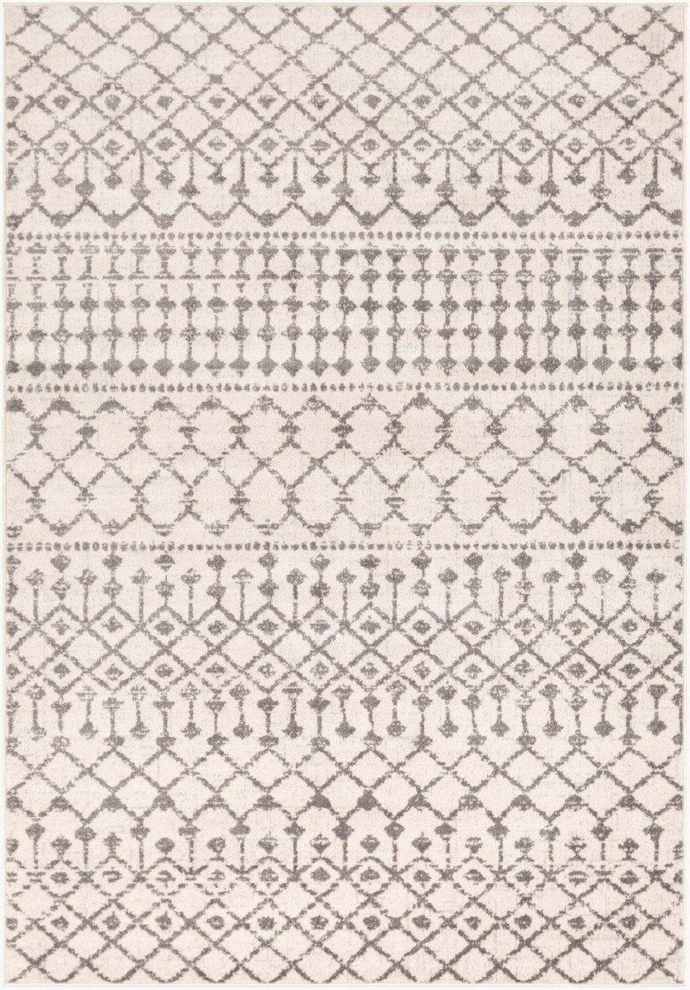 Livabliss Chester Global Pattern Polypropylene Runner Rug Woven in Turkey for Hallways Charcoal, Light 8'10" x 12' CHE2319-912