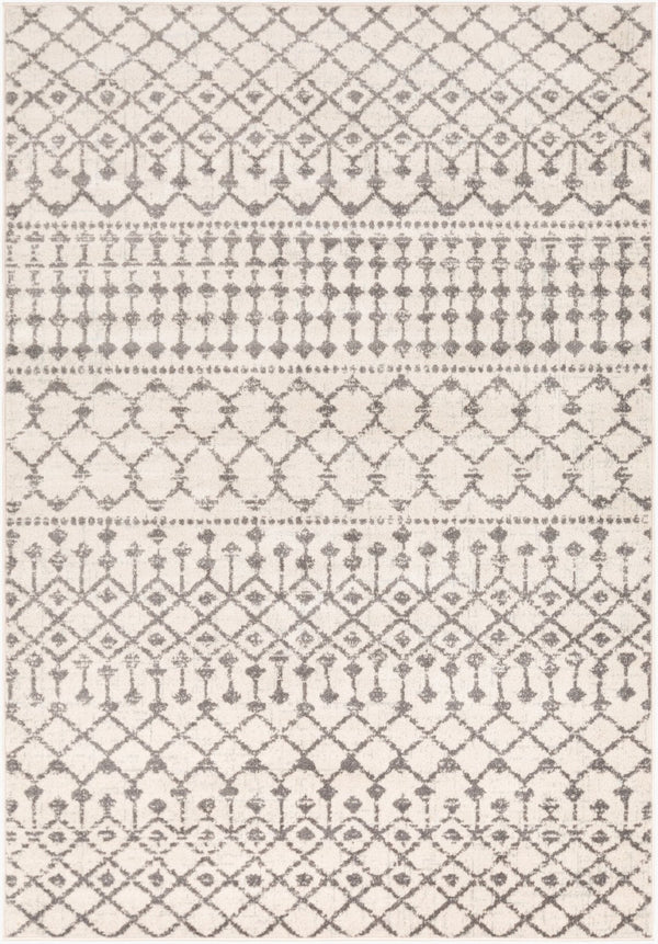 Livabliss Chester Global Pattern Polypropylene Runner Rug Woven in Turkey for Hallways Charcoal, Light 8'10" x 12' CHE2319-912