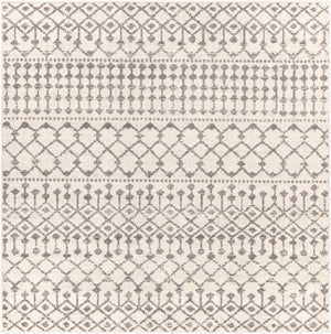 Livabliss Chester Global Pattern Polypropylene Runner Rug Woven in Turkey for Hallways Charcoal, Light 7'10" x 7'10" Square CHE2319-710SQ