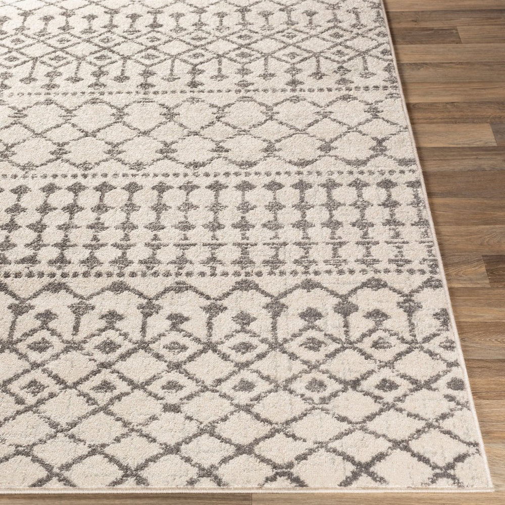 Livabliss Chester Global Pattern Polypropylene Runner Rug Woven in Turkey for Hallways Charcoal, Light 8'10" x 12' CHE2319-912