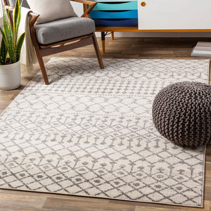 Livabliss Chester Global Pattern Polypropylene Runner Rug Woven in Turkey for Hallways Charcoal, Light 7'10" x 10'2" CHE2319-710103