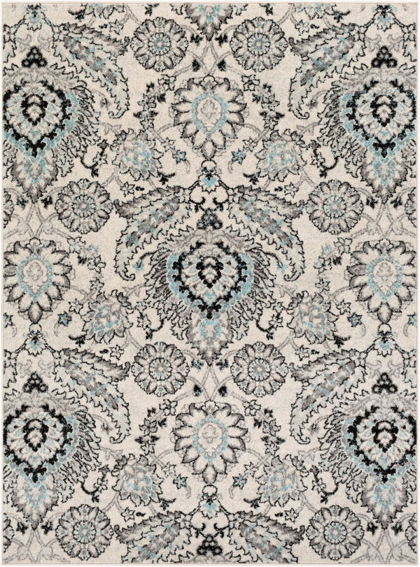 Livabliss Chester Traditional Polypropylene Area Rug Stain Resistant Medium Pile for Living Rooms CHE2323-5373