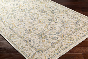 Chicago CHG-2300 8'10" x 12'8" Machine Woven Rug CHG2300-810127  Light Beige, Slate, Mustard Surya