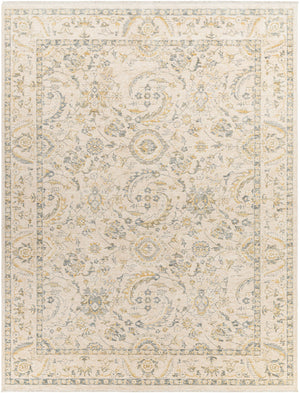 Chicago CHG-2300 7'10" x 10' Machine Woven Rug CHG2300-71010  Light Beige, Slate, Mustard Surya