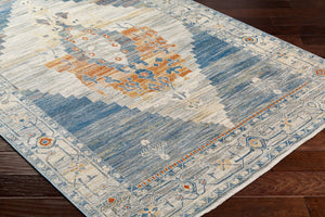 Livabliss Chicago Traditional Turkish Style Polyester Area Rug with Fringe for Large Living Rooms Slate, Blue 12' x 15'7" CHG2303-1111157