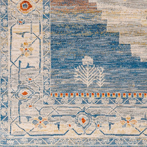 Livabliss Chicago Traditional Turkish Style Polyester Area Rug with Fringe for Large Living Rooms Slate, Blue 12' x 15'7" CHG2303-1111157