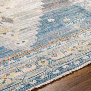 Chicago CHG-2303 8'10" x 12'8" Machine Woven Rug CHG2303-810127  Slate, Blue, Light Beige, Mustard, Rust Surya