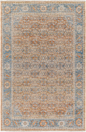Chicago CHG-2304 8'10" x 12'8" Machine Woven Rug CHG2304-810127  Light Beige, Rust, Black, Slate, Blue Surya