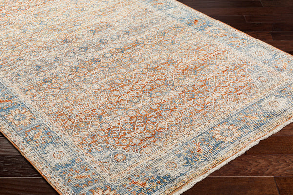 Chicago CHG-2304 8'10" x 12'8" Machine Woven Rug CHG2304-810127  Light Beige, Rust, Black, Slate, Blue Surya