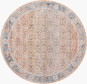 Livabliss Chicago Traditional Polyester Area Rug with Fringe Border for Large Living Spaces Light Beige, Ru 7'10" x 7'10" CHG2304-710RD