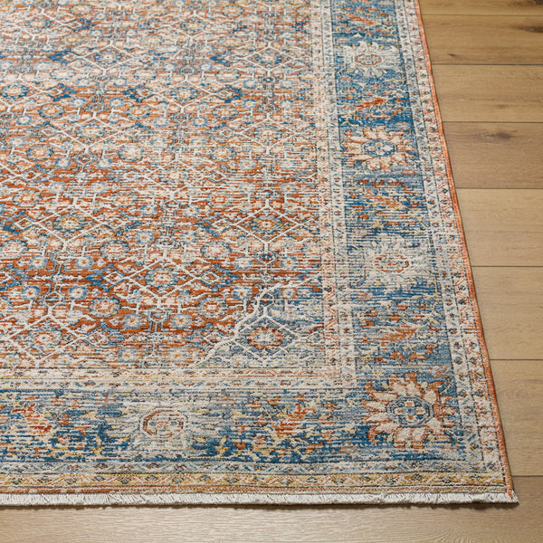 Chicago CHG-2304 8'10" x 12'8" Machine Woven Rug CHG2304-810127  Light Beige, Rust, Black, Slate, Blue Surya