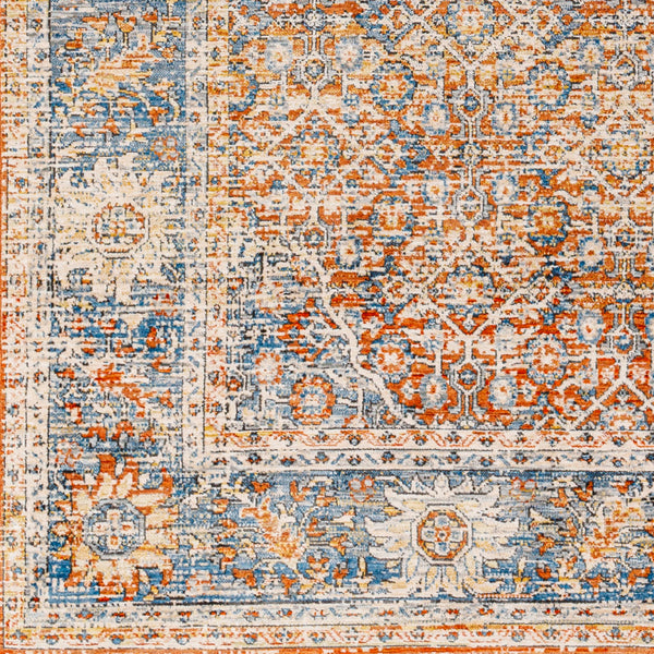 Chicago CHG-2304 8'10" x 12'8" Machine Woven Rug CHG2304-810127  Light Beige, Rust, Black, Slate, Blue Surya