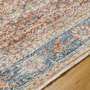 Chicago CHG-2304 8'10" x 12'8" Machine Woven Rug CHG2304-810127  Light Beige, Rust, Black, Slate, Blue Surya