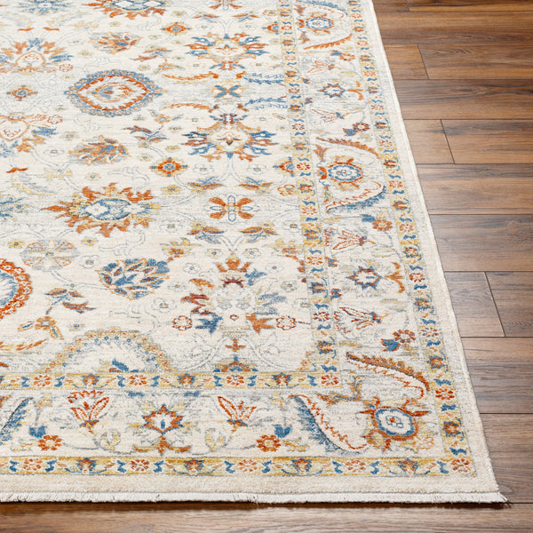 Chicago CHG-2305 8'10" x 12'8" Machine Woven Rug CHG2305-810127  Slate, Light Beige, Mustard, Blue, Rust Surya
