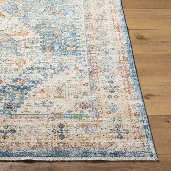 Livabliss Chicago Traditional Medallion Area Rug Turkey Woven Polyester Formal Living Room Accent Blue, Light Bei 12' x 15'7" CHG2309-1111157