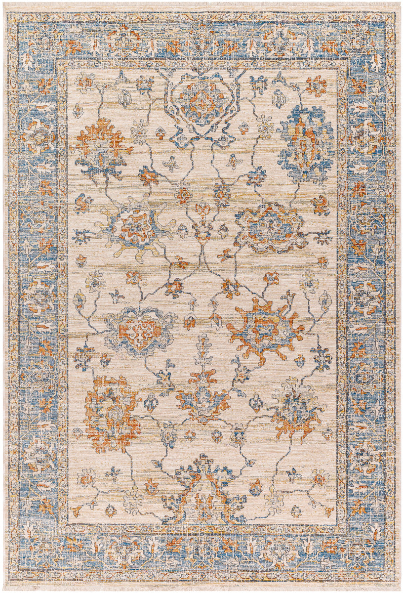 Chicago CHG-2311 8'10" x 12'8" Machine Woven Rug CHG2311-810127  Slate, Light Beige, Mustard, Black, Blue Surya