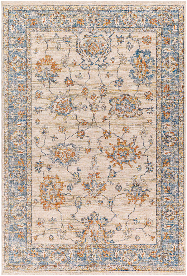Chicago CHG-2311 8'10" x 12'8" Machine Woven Rug CHG2311-810127  Slate, Light Beige, Mustard, Black, Blue Surya