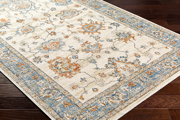 Chicago CHG-2311 8'10" x 12'8" Machine Woven Rug CHG2311-810127  Slate, Light Beige, Mustard, Black, Blue Surya