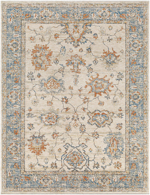 Chicago CHG-2311 7'10" x 10' Machine Woven Rug CHG2311-71010  Slate, Light Beige, Mustard, Black, Blue Surya