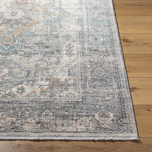 Chicago CHG-2312 8'10" x 12'8" Machine Woven Rug CHG2312-810127  Charcoal, Light Beige, Slate, Black, Blue Surya