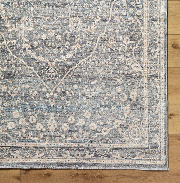 Chicago CHG-2315 8'10" x 12'8" Machine Woven Rug CHG2315-810127  Slate, Charcoal, Light Beige, Blue, Black Surya