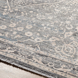Chicago CHG-2315 8'10" x 12'8" Machine Woven Rug CHG2315-810127  Slate, Charcoal, Light Beige, Blue, Black Surya
