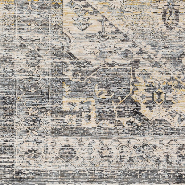 Livabliss Chicago Traditional Fringe Area Rug Low Pile Polyester for Large Living Dining Rooms Charcoal, Slate 12' x 15'7" CHG2316-1111157