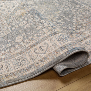 Chicago CHG-2318 8'10" x 12'8" Machine Woven Rug CHG2318-810127  Slate, Light Beige, Burnt Orange, Blue, Rust Surya