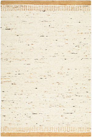 Livabliss Cherish Hand Woven Jute Wool Area Rug Natural Fiber Low Pile for Living Dining Rooms Ivory, Sandsto 2' x 3' CHH2300-23