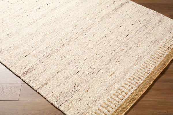 Livabliss Cherish Handwoven Jute Wool Area Rug for Large Living Rooms with Natural Low Pile Ivory, Sandston 10' x 14' CHH2302-1014