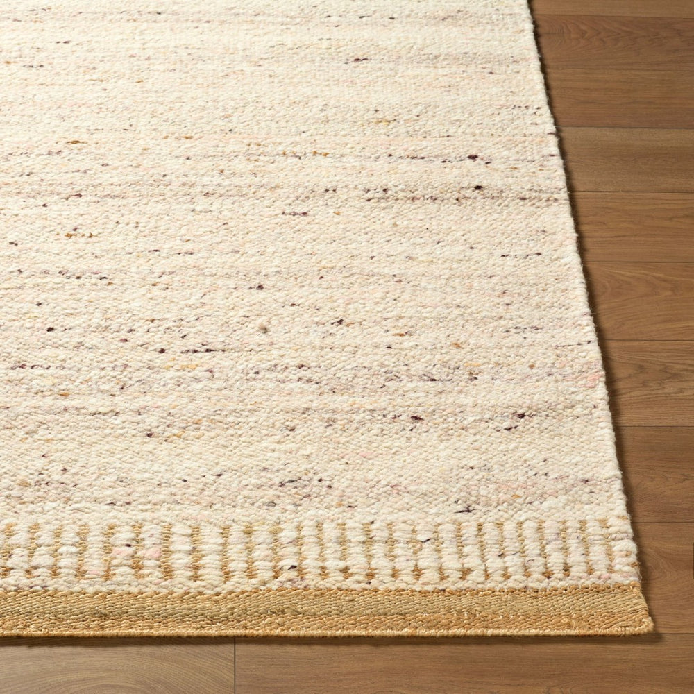 Livabliss Cherish Handwoven Jute Wool Area Rug for Large Living Rooms with Natural Low Pile Ivory, Sandston 10' x 14' CHH2302-1014
